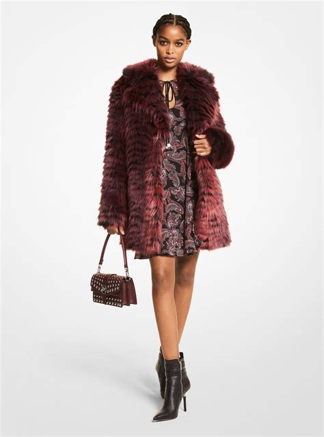 faux fur michael kors coat|Faux Fur Coat .